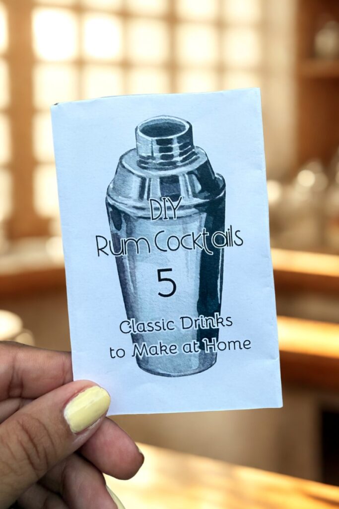 Printable Rum Cocktail Recipe Booklet