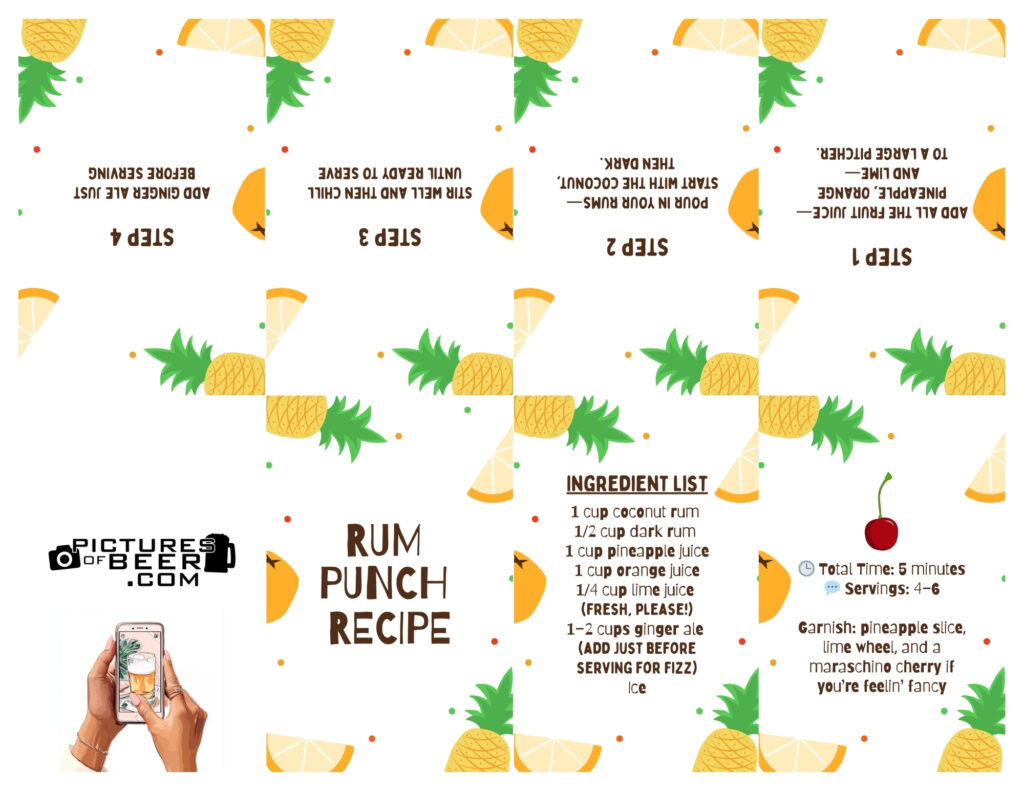 Rum Punch Recipe Printable